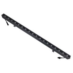 GLOBOSTAR® WASHER-MOZA 05107 Μπάρα Φωτισμού Wall Washer LED 24W 2400lm 10-30° DC 24V Αδιάβροχο IP66 RGB Dimmable - Γκρι Ανθρακί - Μ100 x Π4 x Υ5cm - 3 Χρόνια Εγγύηση