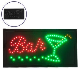 Φωτιστικό LED Σήμανσης BAR WITH COCTAIL με Διακόπτη ON/OFF και Πρίζα 230v 48x2x25cm GloboStar 96310
