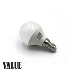 Λάμπα LED Σφαιρικό Ε14 5W 230V Λευκό 4000Κ Value 13-1481251 Adeleq