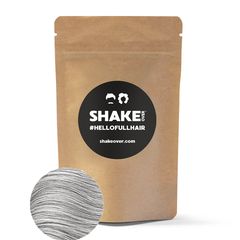 SHAKE OVER Refill Pack Μικρο-ίνες Κερατίνης με Ψευδάργυρο 60gr - Hair Building Zinc-enriched Fibers  Grey