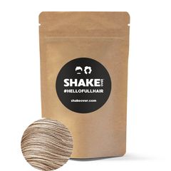 SHAKE OVER Refill Pack Μικρο-ίνες Κερατίνης με Ψευδάργυρο 60gr - Hair Building Zinc-enriched Fibers  Medium Blonde