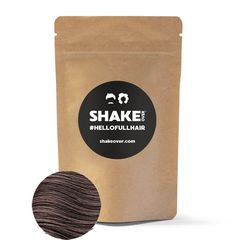 SHAKE OVER Refill Pack Μικρο-ίνες Κερατίνης με Ψευδάργυρο 60gr - Hair Building Zinc-enriched Fibers  Medium Brown