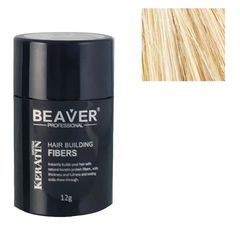 Beaver Hair Building Fibers, Μικρο-ίνες Φυσικής Κερατίνης κατά της Τριχόπτωσης & Αραίωσης των Μαλλιών 12γρ Ξανθό