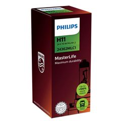 PHILIPS H11 24V 70W PGj19-2 MasterLife C1 μέγιστη αντοχή + 4x διάρκεια ζωής 1τμχ 24362MLC1