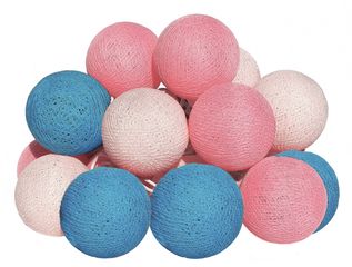 MOON IN THE ROOM LED φωτιστικές μπάλες ML20, Φ 6cm, μπλε & ροζ