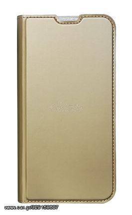 POWERTECH Θήκη Βook Elegant MOB-1456 για Huawei P Smart, χρυσή
