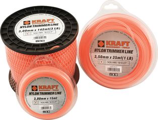 Kraft D-Cut Μεσινέζα Τετράγωνη Στριφτή Μήκους 15m και Πάχους 3mm