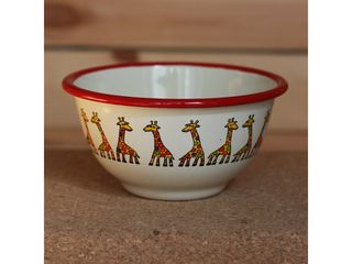 Smaltum Bowl with Giraffe (Colour Cream)