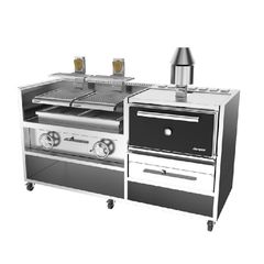 Josper Combo CVJ-050-2-HJX-45 / Φούρνος με κάρβουνα 45 + Διπλή βασκική σχάρα σε μία μονάδα