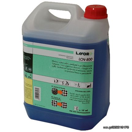 Lavor LCN-800 Επαγγελματικό Καθαριστικό Υγρό Γενικής Χρήσης με Απολυμαντική Δράση 5lt