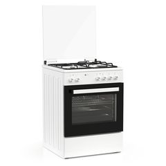 Thermogatz TGS 3511 WH Κουζίνα 60lt με Εστίες Υγραερίου & Ρεύματος Π60εκ. Λευκή