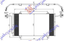 Ψυγειο Α/C 1.9 -2.2-2.8 Dti 99-01 (68.2x37.8 Renault MASTER/MASCOTT 98-09 - 084806420