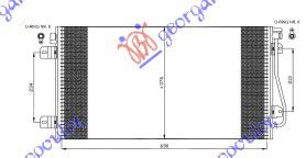 Ψυγειο A/ C Πετρελαιο 01-03 (69,2x38)RENAULT MASTER/MASCOTT 98-09 - 084806430