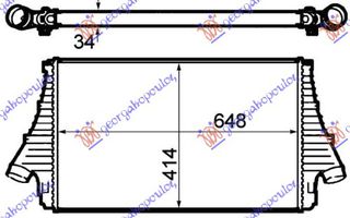 Ψυγειο INTER. 1.9 Cdti (647x415x34) Opel Signum 03-06 - 027106210