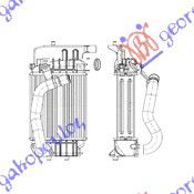 Ψυγειο INTER. 1,4 D4D (250x190x64) Toyota Yaris 05-11 - 025206200