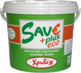 Save Plus Eco Πλαστικό Χρώμα Λευκό 3Lt Χρωτέχ
