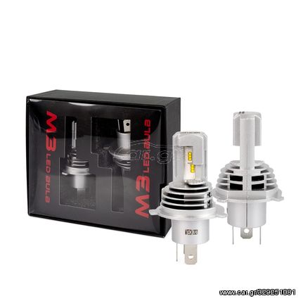 H4 12>24V 6.500K 5.000lm 50W CSP1860 M3 LED LSAS SERIES KIT ΜΕ ΑΝΕΜΙΣΤΗΡΑΚΙ KIT M-TECH - 2 ΤΕΜ.