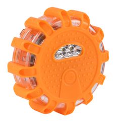 GLOBOSTAR® EMERGENCIA 79697 Φωτιστικό Έκτακτης Ανάγκης για Οχήματα με Μαγνήτη & Φακό LED 2W 140lm 360° DC 5V με 3xAAA Μπαταρίες Αδιάβροχο IP65 Κόκκινο & Ψυχρό Λευκό 6000K - Πορτοκαλί - Μ10 x Π10 x Υ3.