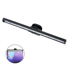 GloboStar® 76552 E-READING LIGHT Φωτιστικό Οθόνης με Χειριστήριο LED 5W 565lm 120° DC 5V IP20 CCT Θερμό Λευκό 2700K - Φυσικό Λευκό 4500K - Ψυχρό Λευκό 6000K Dimmable Μαύρο Πλαστικό Μ26 x Π4.5 x Υ4.5cm