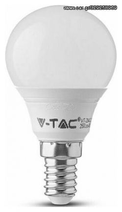 V-TAC Λάμπα LED E14 P45 Γλομπάκι SMD 4.5W 230V 470lm 180° IP20 Θερμό Λευκό 2142501