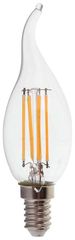 V-TAC Λάμπα LED E14 κερί φλόγα filament 4W φυσικό λευκό 4000K γυαλί διάφανο 100lm/W 214429