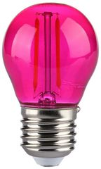 V-TAC Λάμπα LED Filament E27 G45 2W 230V 60lm 300° IP20 Ροζ 217410