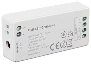 V-TAC LED Controller 12-24V DC για Ταινίες LED RGB Άσπρο 2912