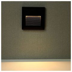 2W LED STEP LIGHT 3000K BLACK BODY SQUARE-thumb-2