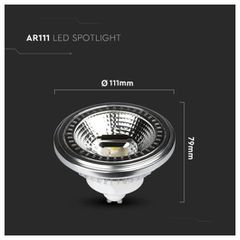 12W AR111 LED SPOTLIGHT 6000K GU10 DIMMABLE-thumb-2