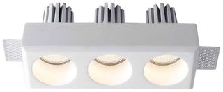 V-TAC Γύψινο Εξωτερικό Φωτιστικό για 3xGU10 LED Ορθογώνιο Άσπρο 6776