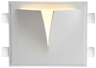 V-TAC Γύψινο Επιτοίχιο Χωνευτό Φωτιστικό για G9 LED Ορθογώνιο Άσπρο 6769