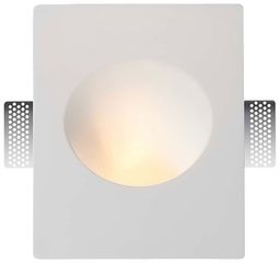 V-TAC Γύψινο Επιτοίχιο Χωνευτό Φωτιστικό για GU10 LED Ορθογώνιο Άσπρο 6771