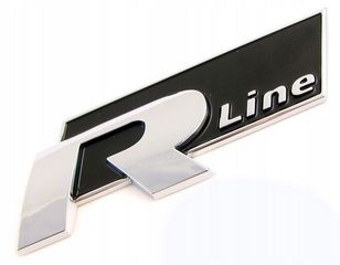 ΣΗΜΑ VW ΠΛΑΪΝΟ R LINE  70x25mm