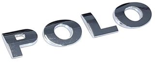ΣΗΜΑ VW POLO 02-09 ΓΡΑΜΜΑΤΑ ΧΡΩΜΙΟ ΠΙΣΩ 130x25mm