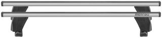 ΣΕΤ ROOF RACK ΜΠΑΡΕΣ ΟΡΟΦΗΣ ΑΛΟΥΜΙΝΙΟΥ DELTA L SILVER 141 cm ΣΕ AΣΗΜΙ ΧΡΩΜΑ ΜΕ ΚΑΠΑΚΙΑ ΑΚΡΩΝ TYPE G/FP ΓΙΑ ΑΠΛΗ ΟΡΟΦΗ MENABO - 2 ΤΕΜ.