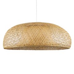 GLOBOSTAR® SAN TROPEZ 00673 Boho Κρεμαστό Φωτιστικό Οροφής με Ντουί 1 x E27 AC 220-240V IP20 - Μπεζ - Μ100 x Π100 x Y35cm