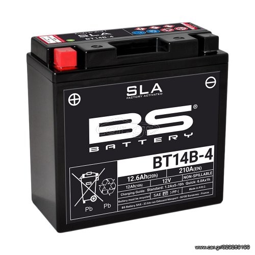 ΜΠΑΤΑΡΙA BS BATTERY BT14B-4 SLA ΥΤ14Β-4