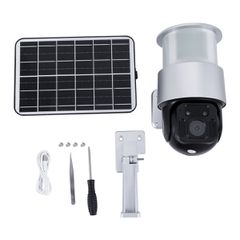 GloboStar® 86046 Αυτόνομος Ηλιακός Προβολέας LED SMD 24W 1200lm Camera 1080P 2MP WiFi 150° Μπαταρία 3200mAh Φωτοβολταϊκό Πάνελ Αισθητήρα Ημέρας-Νύχτας & Ρύθμιση Χρόνου Διπλή Κατέυθυνση Ομιλίας Αδιάβρο-thumb-7
