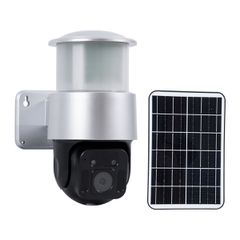 GloboStar® 86046 Αυτόνομος Ηλιακός Προβολέας LED SMD 24W 1200lm Camera 1080P 2MP WiFi 150° Μπαταρία 3200mAh Φωτοβολταϊκό Πάνελ Αισθητήρα Ημέρας-Νύχτας & Ρύθμιση Χρόνου Διπλή Κατέυθυνση Ομιλίας Αδιάβρο-thumb-2