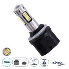 GLOBOSTAR® H27W/1 81455 Λάμπα H27W/1 PG13/880 CANbus LED 9W 1080lm 360° DC 12V IP20 Ψυχρό Λευκό 6000K - 30 x Epistar SMD4014 Chip - Μ2.6 x Π2.6 x Υ5.7cm - 1 Χρόνο Εγγύηση