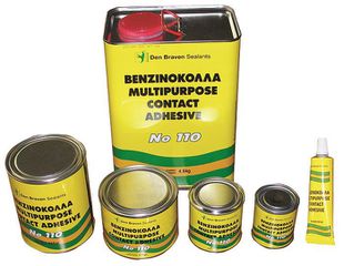 Βενζινόκολλα 860gr μελί χωρίς τολουόλη, αντοχή σε υγρασία, νερό και καιρικές συνθήκες, ελαστική μετα την ωρίμανση, καλή πρόσφυση, για εσωτερική και εξωτερική χρήση / 34060000