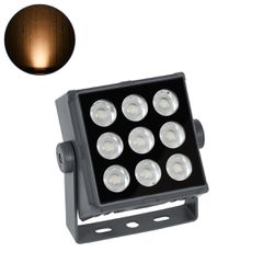 GLOBOSTAR® FLOODTINY 90367 Προβολέας Σποτ Wall Washer LED 27W 2835lm 3° DC 24V Αδιάβροχο IP65 Ultra Θερμό Λευκό 2200K Dimmable - Bridgelux SMD Chip - Γκρι Ανθρακί - Μ13.8 x Π16.4 x Υ7cm - 3 Χρόνια Εγγ