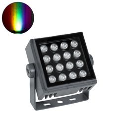 GLOBOSTAR® FLOODTINY 90370 Προβολέας Σποτ Wall Washer LED 27W 2295lm 3° DC 24V Αδιάβροχο IP65 Πολύχρωμο RGBW Dimmable DMX512 - Bridgelux SMD Chip - Γκρι Ανθρακί - Μ13.8 x Π16.4 x Υ7cm - 3 Χρόνια Εγγύη