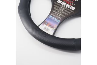 ΚΑΛΥΜΜΑ ΤΙΜΟΝΙΟΥ RACE CARBON LOOK ΜΑΥΡΟ/CARBON/ΔΑΚΤΥΛΙΔΙ ΚΟΚΚΙΝΟ ΟΙΚΟΛΟΓΙΚΟ ΔΕΡΜΑ 37-39cm SIMONI RACING - 1 TEM.