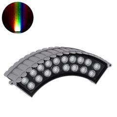 GLOBOSTAR® TREEJINA 90692 Κυρτή Μπάρα Φωτισμού Wall Washer για Φυτά - Δέντρα LED 18W 1530lm 10° DC 24V Αδιάβροχο IP67 Πολύχρωμο RGBW Dimmable DMX512 - Bridgelux SMD Chip - Γκρι Ανθρακί - Μ29 x Π11 x Υ