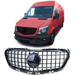 Αθλητική γρίλια μαύρη γυαλάδα για Mercedes Sprinter W906 Facelift 13-18