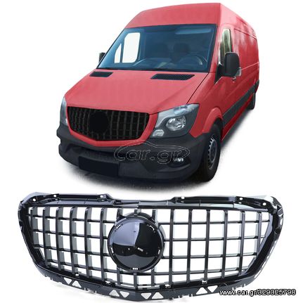 Αθλητική γρίλια μαύρη γυαλάδα για Mercedes Sprinter W906 Facelift 13-18