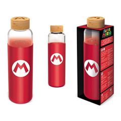 NINTENDO - Super Mario - Glass bottle size 585ml - Red
