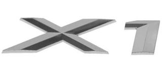 ΣΗΜΑ BMW X1 '09-'15 ΓΡΑΜΜΑΤΑ ΧΡΩΜΙΟ ΠΙΣΩ 105x30mm
