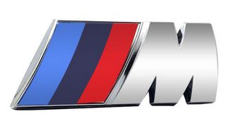 ΣΗΜΑ BMW M ΓΡΑΜΜΑΤΑ ΧΡΩΜΙΟ ΠΙΣΩ 70x27mm